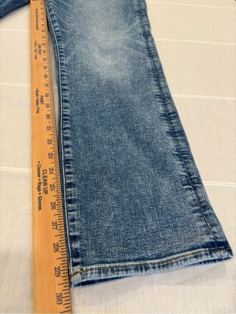 American Eagle AirFlex+ Men’s Jeans 36x30 Light Wash Stretch Straight Fit Denim - Picture 4 of 9
